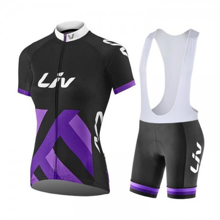 Tenue Maillot + Cuissard à Bretelles 2017 CCC Liv Femme N002